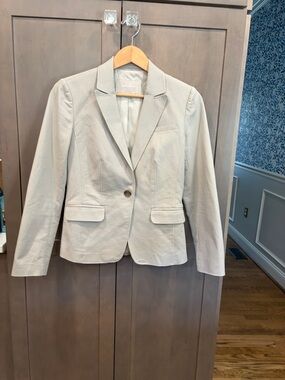 Banana Republic Light Beige Single-Button Blazer